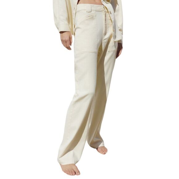 ZARA | Ecru | Z1975 MID-RISE CARPENTER JEANS - Picture 5 of 11